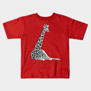 Giraffe illustration Kids T-Shirt